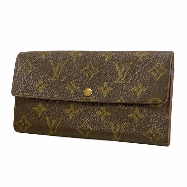 ルイヴィトン モノグラム ポルトモネクレディ長財布 ブラウン LOUIS VUITTON（ルイ・ヴィトン） 【6de5861】ルイヴィトン 長財布