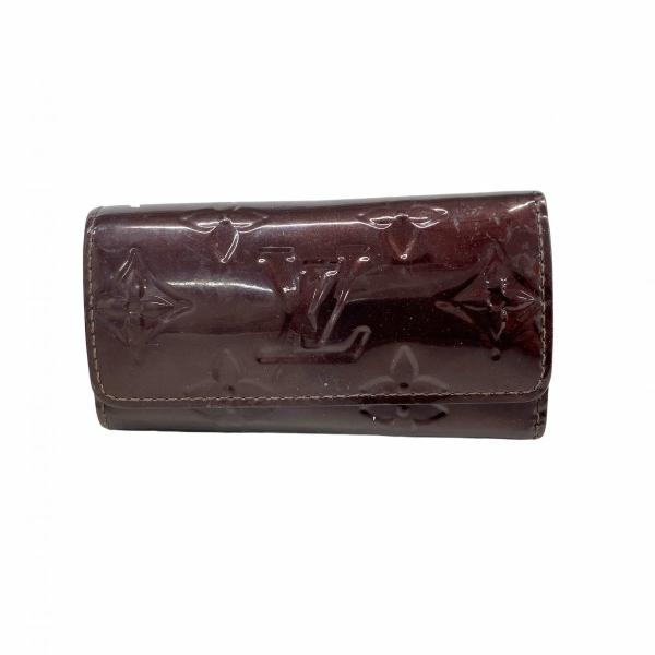 ■中古■　ルイヴィトン ミュルティクレ 4 4連 キーケース ヴェルニ アマラント M93517 【333194】1 LOUIS VUITTON - □中古□ ルイヴィトン ミュルティクレ 4 4連 キー