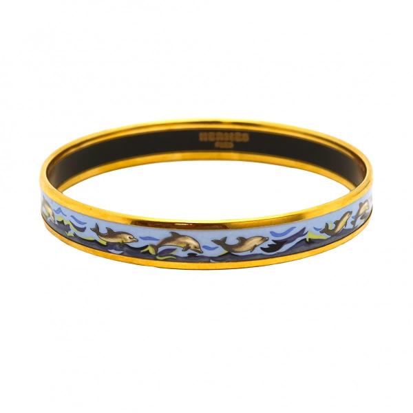 HERMES（エルメス） 【6jab0450-k】エルメス バングル エマイユPM GP