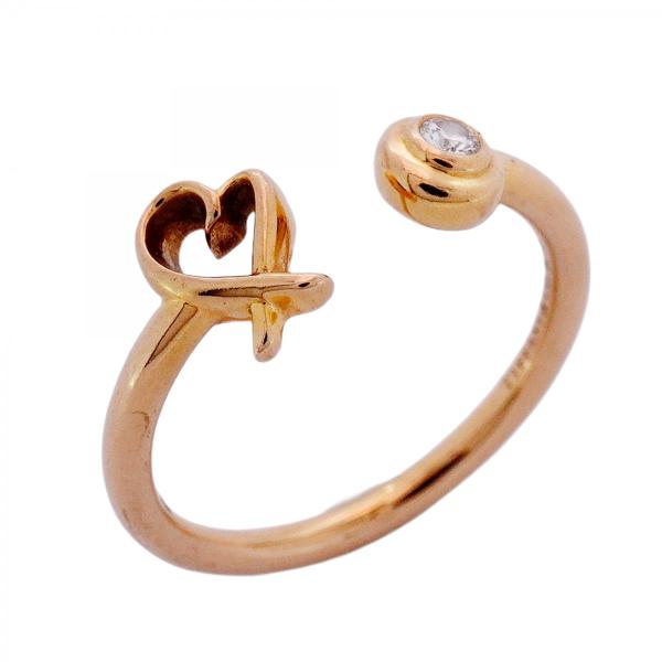 Tiffany ラビングハート 1P ダイヤモンド リング 指輪 13号 TIFFANY&Co. 【5job0251】ティファニー リング ラビングハートワイヤー