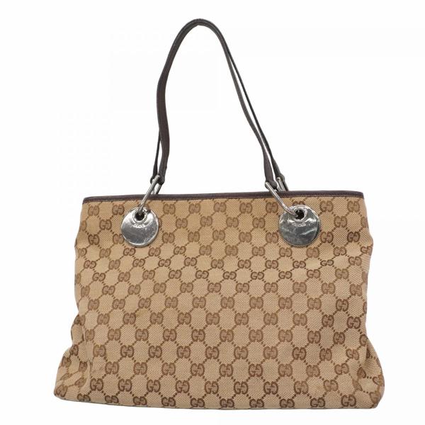 GUCCI / GGキャンバス/トートバッグ/ベージュ/総柄/131228 214397 GUCCI（グッチ） 【5oc2955】グッチ トートバッグ GGキャンバス 120837
