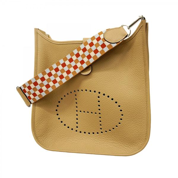 【5pb1481-h】エルメス ショルダーバッグ エヴリン3PM トリヨンクレマンス トレンチ シルバー金具 U刻印【中古】レディース HERMES（エルメス） ☆SALE【5pb1481-h】エルメス ショルダーバッグ