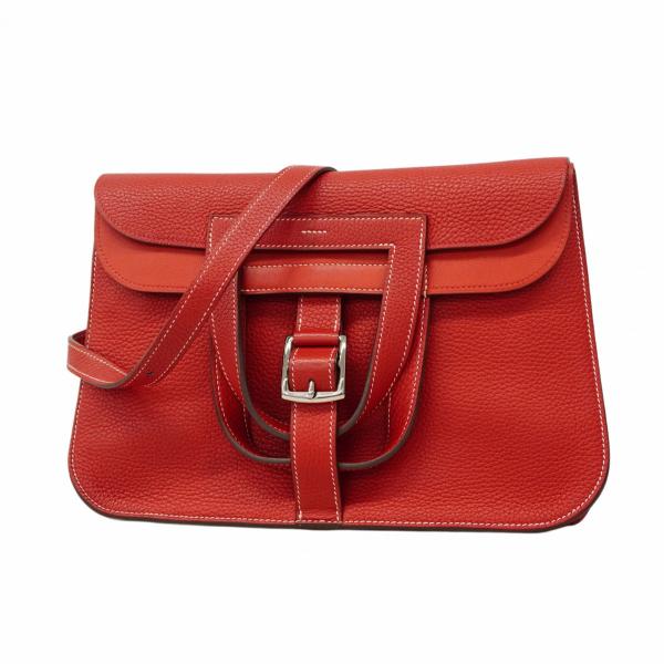 【5pb2931-h】エルメス ハンドバッグ アルザン31 トリヨンクレマンス ルージュカザック シルバー金具 C刻印 2wayバッグ【中古】レディース HERMES（エルメス） ☆最終価格☆SALE【5pb2931-h】エルメス