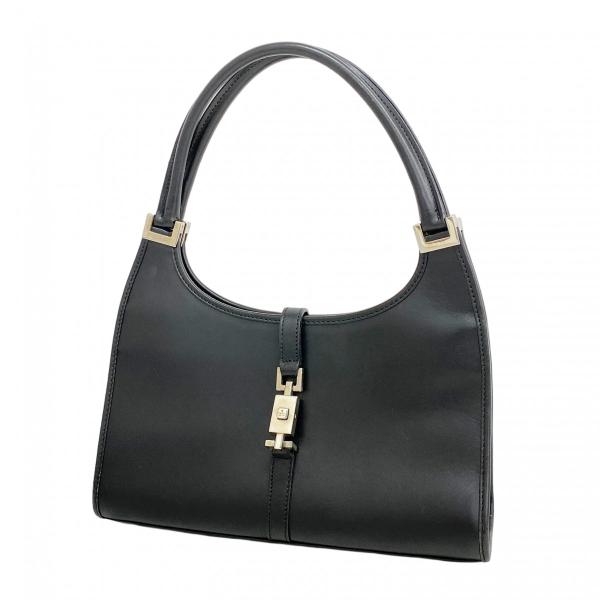 【5pb2746】グッチ ハンドバッグ ジャッキー 002 1068 レザー ブラック シルバー金具【中古】レディース GUCCI（グッチ） ☆最終価格【5pb2746】グッチ ハンドバッグ