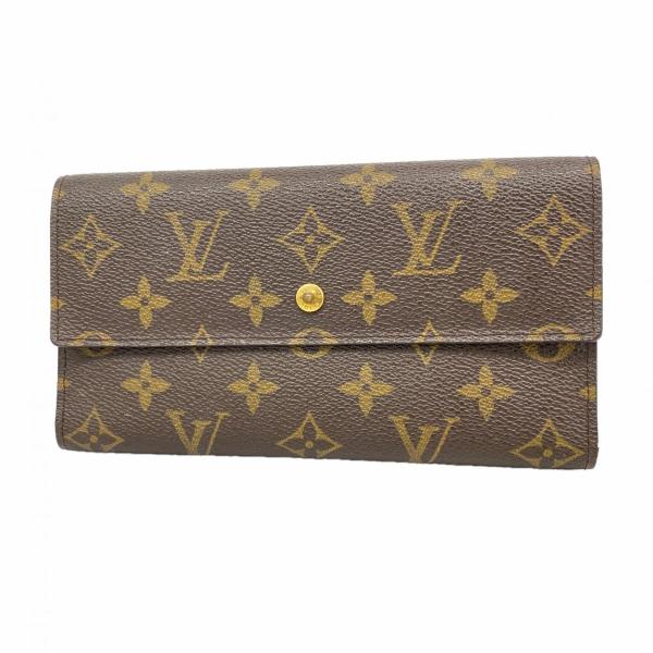 ルイヴィトン　長財布　モノグラム　ポルトトレゾールインターナショナル　ブラウン LOUIS VUITTON（ルイ・ヴィトン） ☆最終価格【6ca1074-h】ルイ