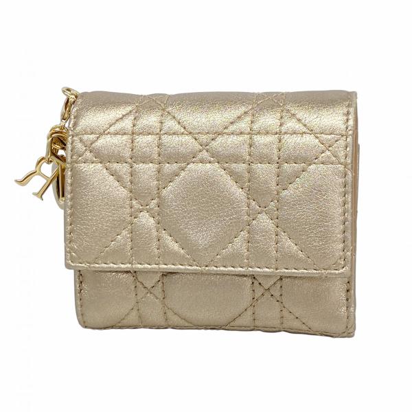Christian Dior クリスチャン・ディオール 三つ折り財布 カナージュ Christian Dior（クリスチャン・ディオール） ☆最終価格☆SALE
