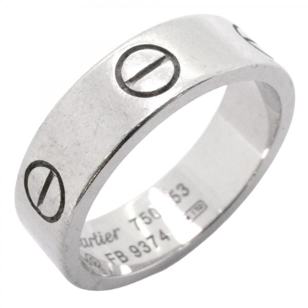 CARTIER ラブリング #53 約12号 K18 WG Cartier（カルティエ） 【6jdb0799】カルティエ リング ラブ K18WG