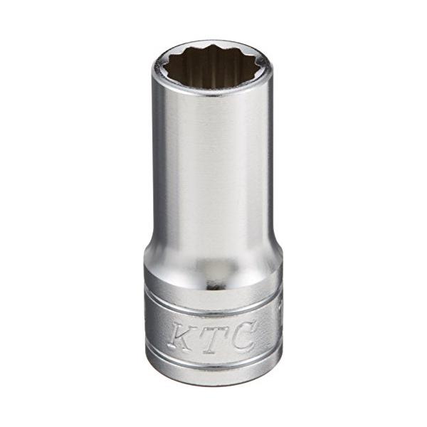 京都機械工具(KTC) 9.5mm (3/8インチ) セミディープソケット (十二角) 10mm B3M10W