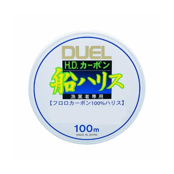 DUEL(デュエル) フロロライン 2.5号 H.D.カーボン船ハリス 100m 2.5号 クリアー 船釣り H955