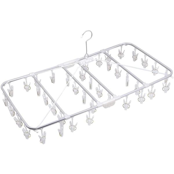 【商品概要】サイズ:縦39cm×横73.5cm×高さ35cm本体重量:690ｇ素材・材質:アルミ生産国:中国清潔・シンプルで軽いアルミフレームを使用したハンガーです素材感を生かしたモノトーンカラーです【商品説明】●アルミ製のハンガーで丈夫で...