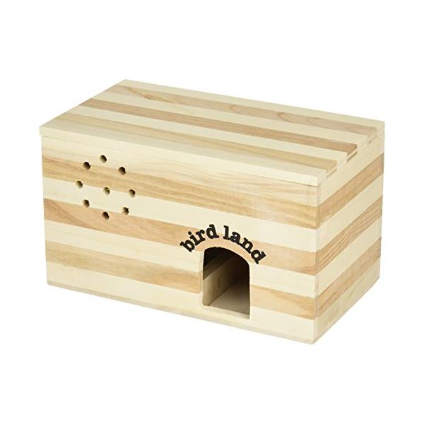 【商品概要】栄養成分：自然木100%【商品説明】説明商品紹介自然木100%を使用したかわいい巣箱です。ケージに取り付けるネジ付で正面扉には鍵が付いているので不意の開閉を防ぎます。原材料・成分自然木使用方法本品が落下しないようにしっかりとネジ...