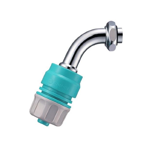 SANEI ジョインター付き万能ホームパイプ 散水ホースをワンタッチ接続 W26山20 PY127-64X-16