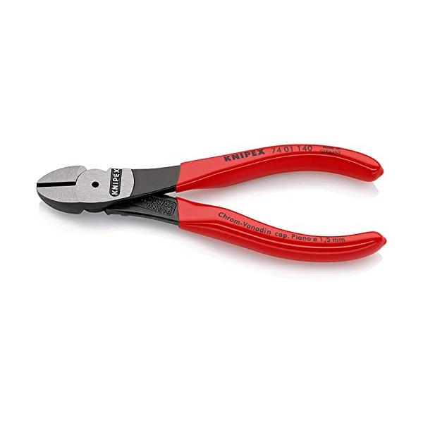 【在庫セール】クニペックス KNIPEX 硬線用 強力型斜ニッパー 7401-2 楽天市場】日本正規品 クニペックス 強力型斜ニッパー(硬線用) (SB