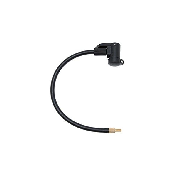 【商品概要】小型の携帯ポンプでも、楽な姿勢で効率よく空気が入れられるホース付アダプター仏式バルブ対応ポンプにホースを差し込み、ヘッドをご使用の自転車のバルブに合わせて使用します。全長：350mmポンプ側対応バルブ：仏式のみ自転車側対応バルブ...