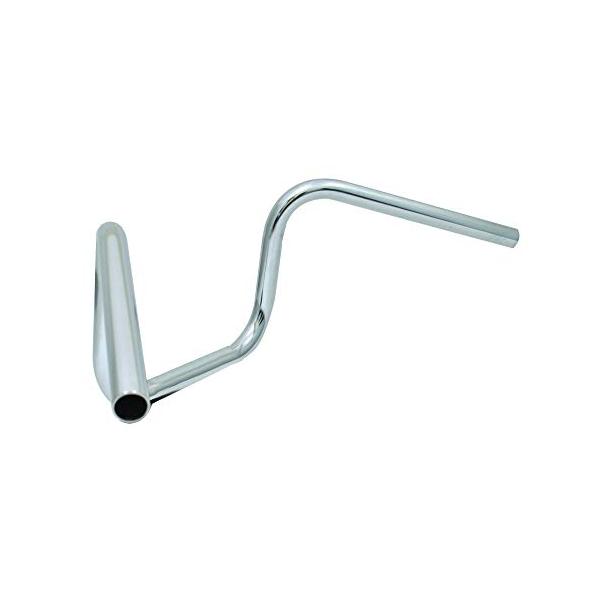 【商品概要】適合車種:汎用　外径φ25.4mm 内径φ22mm肉厚2mm素材：スチール製（STKM13A）カラー：クロームメッキ全幅665mm/全高240mm/内入角度45°/プルバック幅195mm/前倒角度105°/クランプ有効幅160m...