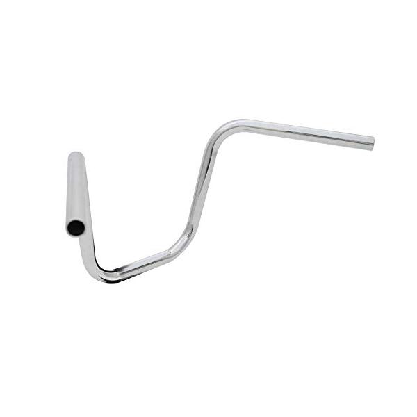 【商品概要】適合車種:汎用　外径φ22,2mm 内径φ18mm肉厚2mm素材：スチール製（STKM13A）カラー：クロームメッキ全幅560mm/全高250mm/内入角度50°/プルバック幅230mm/前倒角度85°/クランプ有効幅130mm...