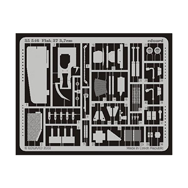 【商品概要】ミリタリープラモデル専用エッチングパーツ【商品説明】プラモデル用ディティールアップエッチングパーツ。【商品詳細】ブランド：エデュアルド(Eduard)商品名：エデュアルド 1/35 Flak37 3.7cm対戦車砲(タミヤ用) ...