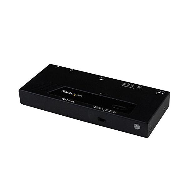 StarTech.com 2入力1出力HDMIディスプレイ切替器/セレクター/スイッチ 1080p 自動/優先切替機能付き VS221HDQ