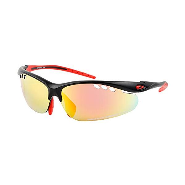 L-BALANCE EYES(エルバランス・アイズ) 超弾性フレーム スポーツサングラス LBR-325-1 メンズ レディース 男女兼用 野球 テニ