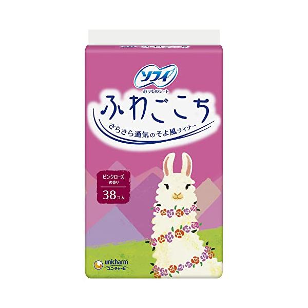 ソフィ ふわごこち ピンクローズの香り 38コ入(unicharm Sofy)
