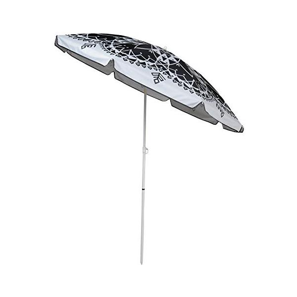 【商品概要】組立サイズ:(約)径200×高さ210cm収納サイズ:径10×長さ114cm中棒外径:(約)上部Φ22mm、下部Φ25mm親骨の長さ:(約)97cm製品重量:(約)1.4kg材質:傘生地の組成/ポリエステル100%(裏面シルバー...