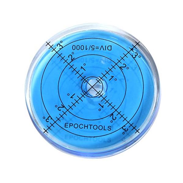 【商品概要】サイズ：6.6cm×1cm（大型で視認性大）仕様：傾斜測定範囲（0度〜±3度）カラー：ブルー（重さ：約37g）備考：内側の小鉄球は仕様です不良ではありません。★★商品詳細は下段「商品の説明」に記載しております★★【商品説明】==...