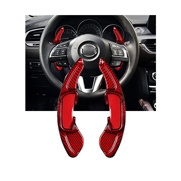 マツダ パドルシフト エクステンション リアルカーボン製 マツダ パドルシフトエクステンション cx-4 cx-5 cx-60 cx-3 （14年-1