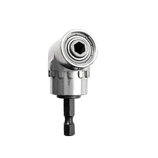他サイト： 【新型】 ソケットアダプター ( L型 直角 ) ドリルチャック 【狭い場所でも ねじ回し・穴あけ作業ができる 工具 ツール ！】 (角度/１０５度)の商品画像