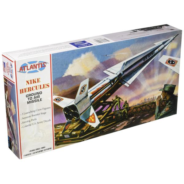 アトランティスモデル 1/40 アメリカ陸軍 ナイキ・ハーキュリーズ 地対空ミサイル プラモデル ATLAMCH1804 H1804