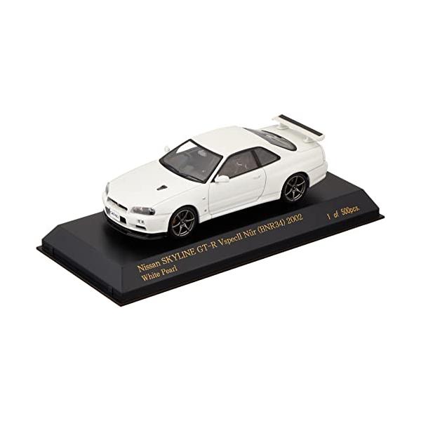 CARNEL 1/43 ニッサン スカイライン GT-R VspecII Nur (BNR34) 2002 White Pearl 完成品 CN430