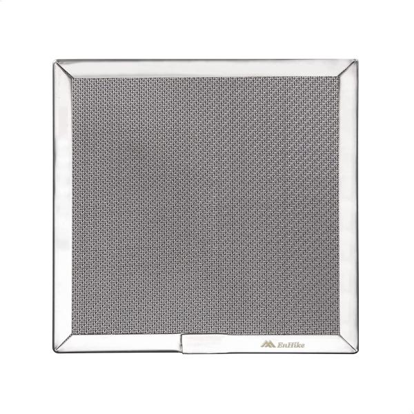 EnHike 綾織 ハイメッシュ 五徳 バーナーパッド バーナーパット シングルバーナー パット 方形 (Sサイズ12×12cm)