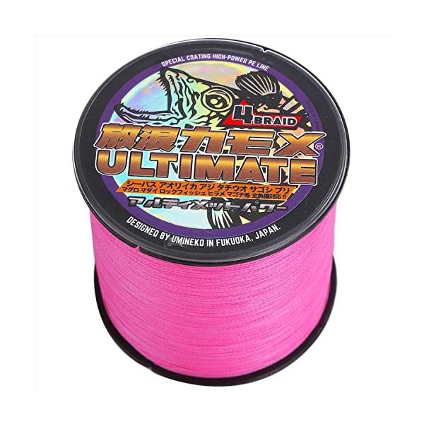 放浪カモメ PEライン 釣り糸 10号 300M ビビット ピンク 4本編 110lb アルティメットパワー ブリ ヒラマサ キハダ マグロ GT キ