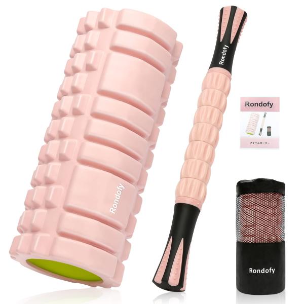 【商品概要】【耐久性アップ】Rondofy新世代フォームローラーは中実デザインで従来のより長く使えます。ストレッチポール中芯部の素材はPVCではなく軽量で超硬質なPP素材を採用し、従来のものより耐久性は更にアップしました!変形しにくいし、荷...