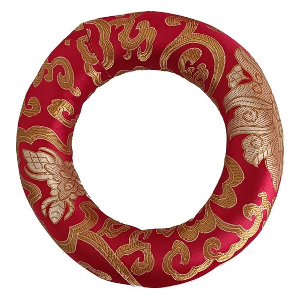 OLYOLY【16cm】シンギングボウル 用 マット クッション 台座 円座 シンギングボール ゴールド 金の刺繍入り ネパール チベット 密教 法具