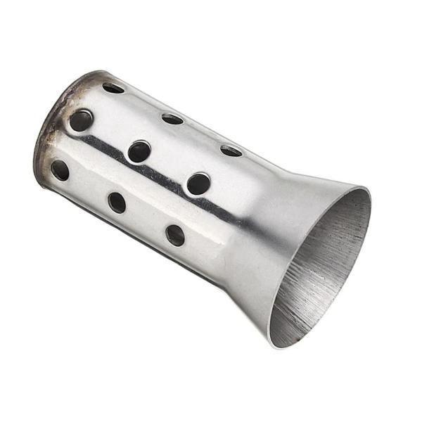 オートバイ排気マフラー 外径51mm ステンレス鋼 バイク消音器 騒音低減 調整可能 取り外し可能 排気 バッフル 音量 調整 バイクエンジンパーツ