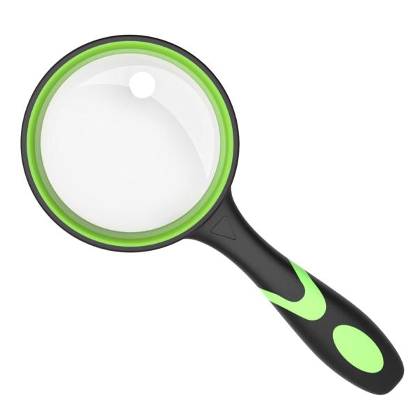 【商品概要】　「手持ち型」ルーペは手持ち式を採用し、虫、植物、本、新聞、雑誌、地図、工芸品の細部などの作業に便利です。ハンドルはゴム素材で、柔らかくて快適で、滑りにくくて手を傷つけません。「１０倍拡大」手持ちルーペ は光学レンズを採用し、鏡...