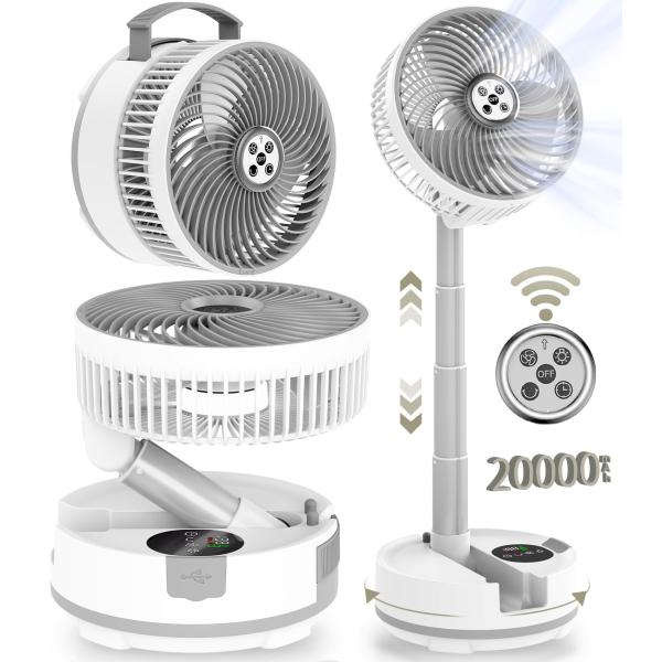 自動首振り＆20000mAh】 扇風機 キャンプ アウトドア サーキュレーター