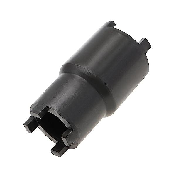 【商品概要】【商品仕様】全長：6cm、カラー：ブラック、材質：スチール、パッケージの重量：147g。【2サイズ】外径30mm×内径24mmと、外径26mm×内径20mmとの2種類のロックナットに対応したコンビタイプです。【素材】本製品のロッ...