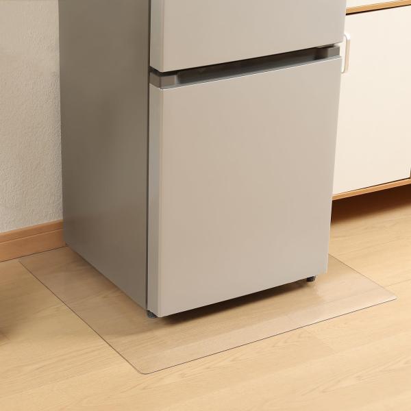XinGe 冷蔵庫 マット PVCキズ防止 凹み防止 床保護シート 65x70cm PVC