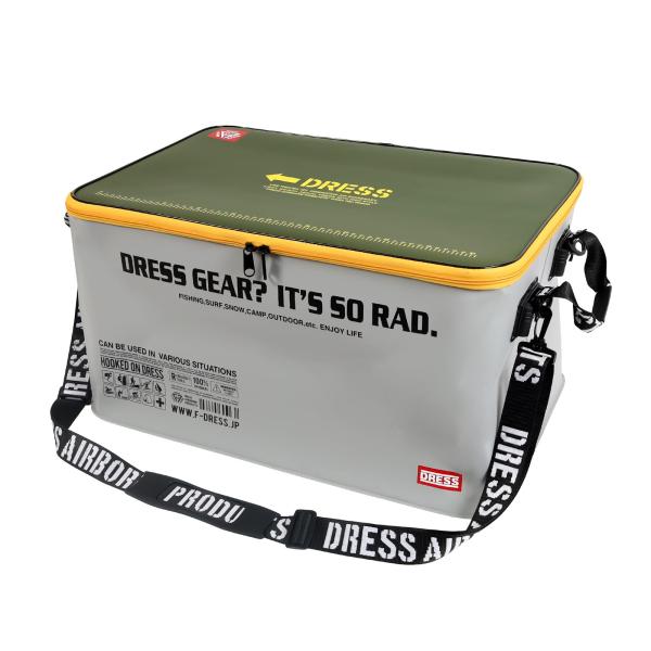 【商品概要】●防水EVA素材で水をはじきレインウェアやウェーダー、長靴など濡れたものや汚れたもの、アウトドアで使用したレジャーシートなどの土で汚れた物の収納にもオススメ！●フタ付きなので他の荷物や車内を汚さず素早く収納！ ●持ち手ハンドル部...