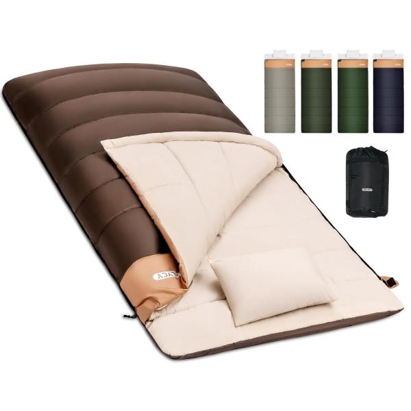 【商品概要】【商品仕様】本体サイズ：幅100cm×長さ210cm。収納サイズ：45×32cm。 重さ：1.5kg。適応シーズン：4シーズン（春・夏・秋・冬）。適応温度：28℃〜0℃〜-5℃(快適睡眠温度域：28℃〜0℃　使用可能温度域：25...