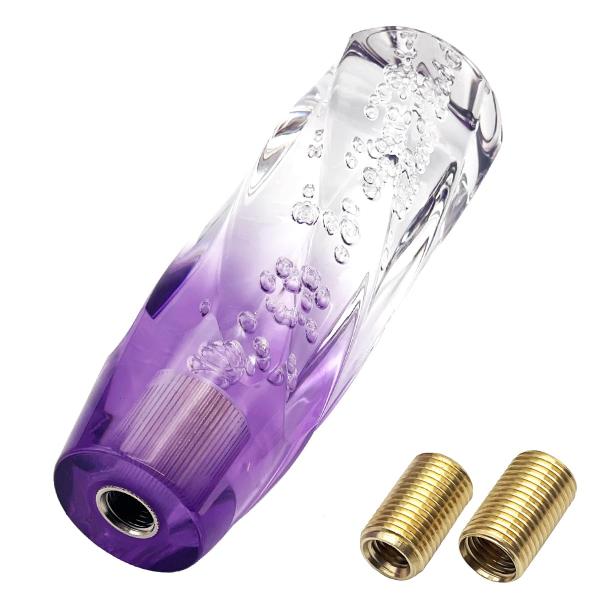grooblue クリスタル シフトノブ 汎用 バブル レバー 15cm 150mm トラック デコトラ ハイエース グラデーション アダプター M8