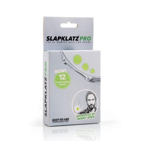 Slapklatz スラップクラッツ Pro プロ Alien Green  エイリアン グリーン ドラム ミュートパッケージ内容：ミュート小（φ2cm） x 6ミュート中（φ3cm） x 4ミュート大（φ4cm） x 2専用ケース x 1...