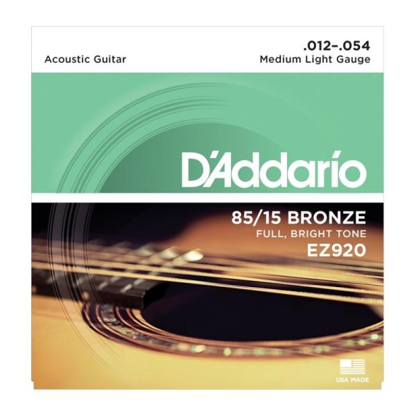 D'Addario __I AR[XeBbNM^[  85/15 AMERICAN BRONZE EZ920 Medium Light 012-054