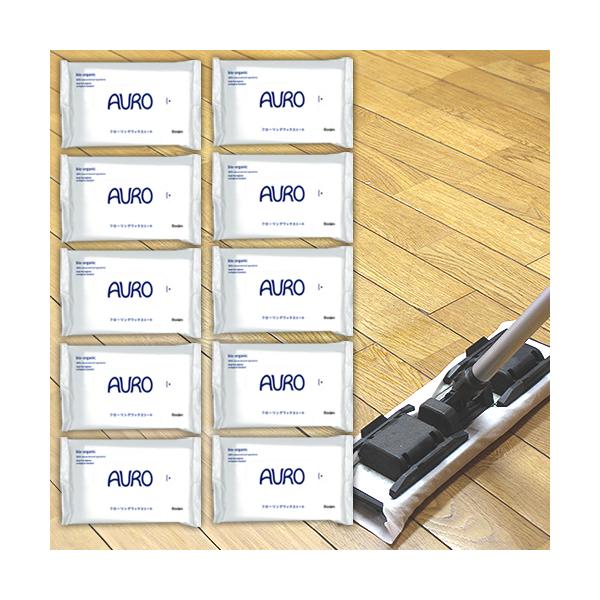 【送料無料】フローリング ワックス　アウロ　AURO天然原料から作られ、肌にも環境にも配慮した新しいシートです。お子様やペットのいるご家庭におすすめ！ ・内容量 10枚×10個 ・サイズ 200mm×300mm（各社共通サイズ） ・製造国 日本