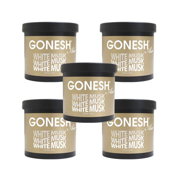 フレグランスジェルという固形の芳香剤。GONESHのイメージをそのままにゴールドのアルミ缶を採用。火を使わず、場所を選ばず使えるため、車など小さなスペースでの芳香剤として重宝します。グリーンアップルなどの果実のフレッシュな香りに、ホワイトフ...