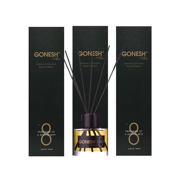 お部屋用芳香剤 アロマスティック GONESH Air ガーネッシュエアー No8 3個組 ルームフレグランス アロマスティック リードディフューザー