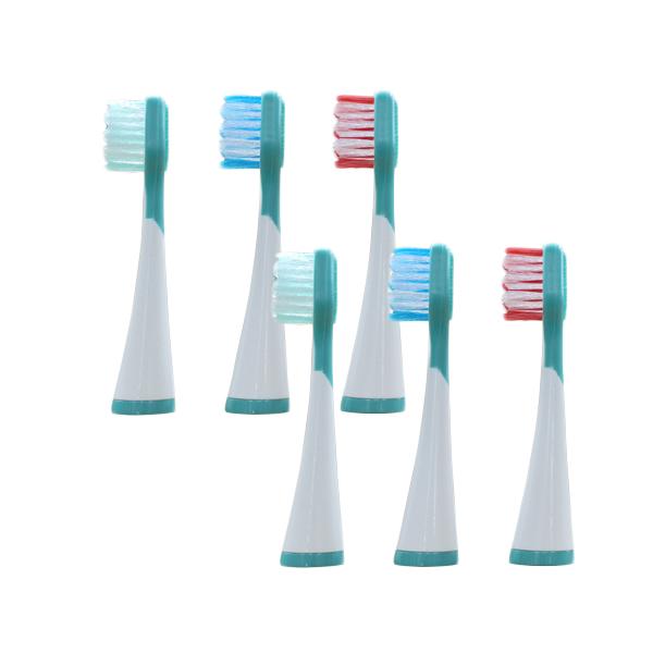 音波歯ブラシ デンタルソニックプロ リニア用替えブラシ6本組 シリコン