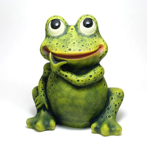 陶器製カエルオーナメント 大きめ 陶器製カエルオーナメント 大きめ