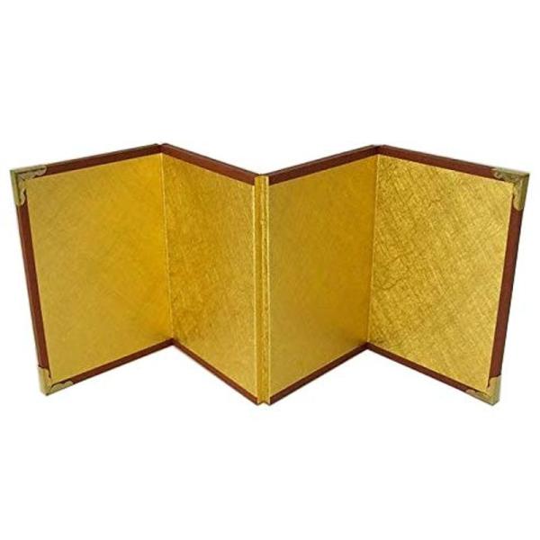 他サイト： ミニ金屏風 4曲 小 110×302mmの商品画像